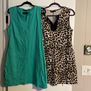 Two shift dresses with pockets!